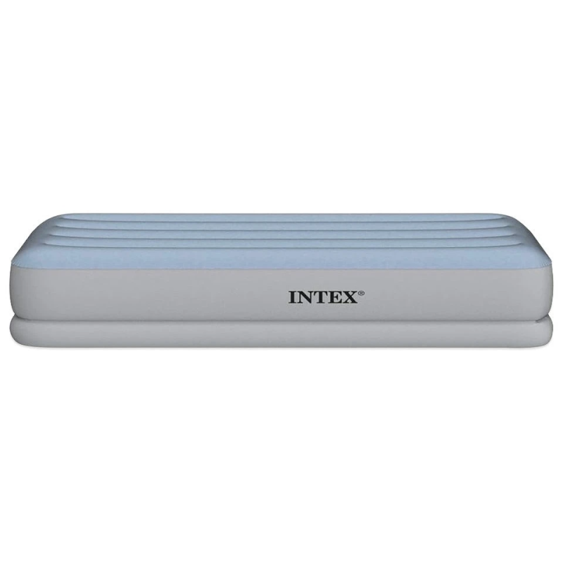 Одномісне надувне ліжко 191 x 99 x 36см, матрац із вбудованим usb-електронасосом  Intex 64157 Blue