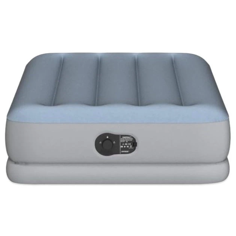 Одномісне надувне ліжко 191 x 99 x 36см, матрац із вбудованим usb-електронасосом  Intex 64157 Blue