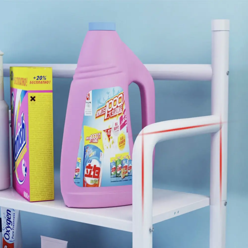 Универсальный полка-стеллаж 168 x 68 x 26 см для хранения над стиральной машиной TW-106 White