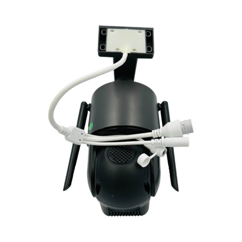 Вулична поворотна IP камера 4G/Wi-Fi з двома лінзами 4 Мп з цифровим зумом і мікрофоном SC03 V380pro Black