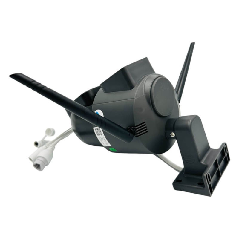 Вулична поворотна IP камера 4G/Wi-Fi з двома лінзами 4 Мп з цифровим зумом і мікрофоном SC03 V380pro Black