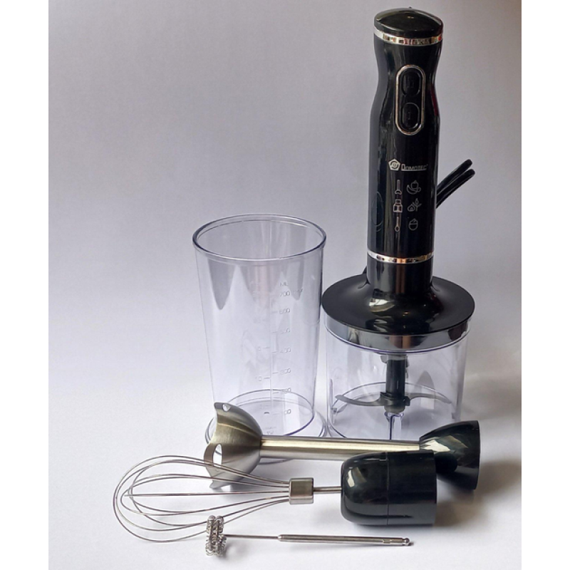 Універсальний занурювальний блендер 5в1 800 Вт 0.6 л подрібнювач з чашею ВІТЕК BT-314B Black