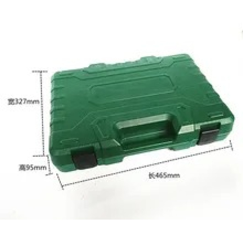 Набір інструментів з 216 предметів хромованадієва сталь для ремонту та обслуговування в пластиковому кейсі 11кг Green