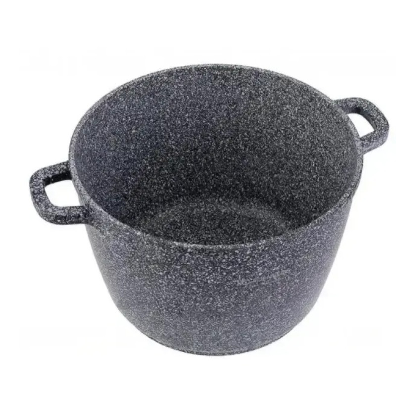 Каструля-казан кругла з гранітним покриттям зі скляною кришкою 6.2л Unique (UN-5219) Grey Каструля-казан кругла з гранітним покриттям зі скляною кришкою 6.2л Unique (UN-5219) Grey