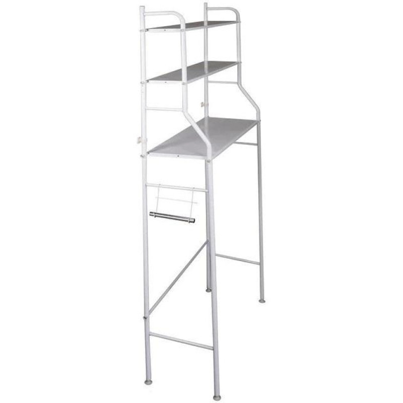 Полиця-стелаж над унітазом з нержавіючої сталі Toilet Rack R30895 White Полиця-стелаж над унітазом з нержавіючої сталі Toilet Rack R30895 White