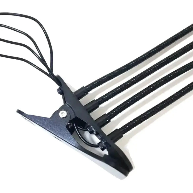 Лампа для вирощування рослин, світлодіодна фітолампа з таймером і 5 рівнями яскравості 40 Вт j22wl-04 Black