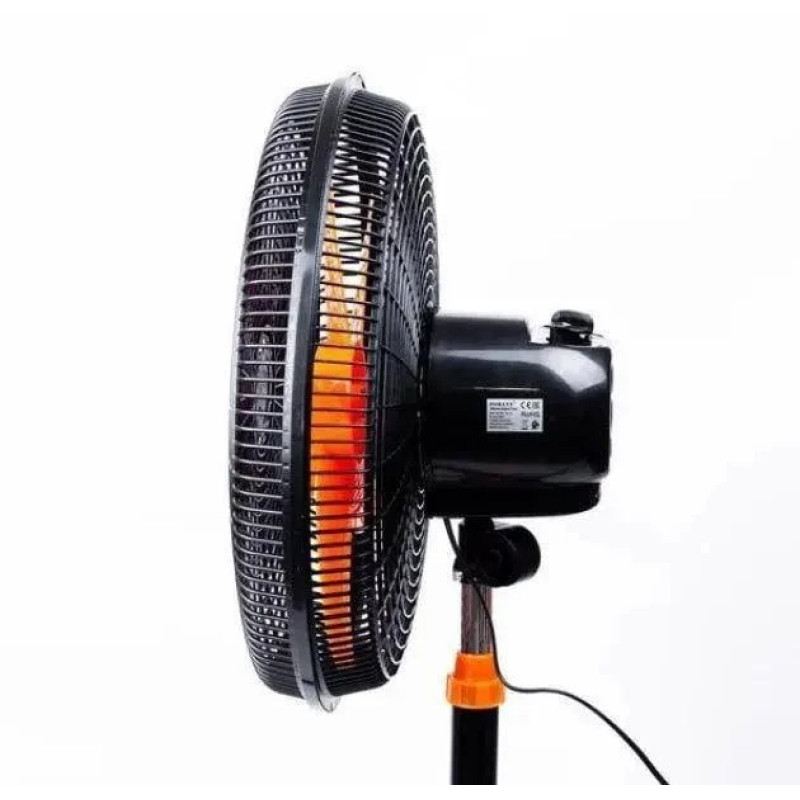 Підлоговий вентилятор побутовий із захисними ґратами, 3 швидкості 5 лопастей 65 Вт RainBerg RB-1802 Gray Підлоговий вентилятор побутовий із захисними ґратами, 3 швидкості 5 лопастей 65 Вт RainBerg RB-1802 Gray