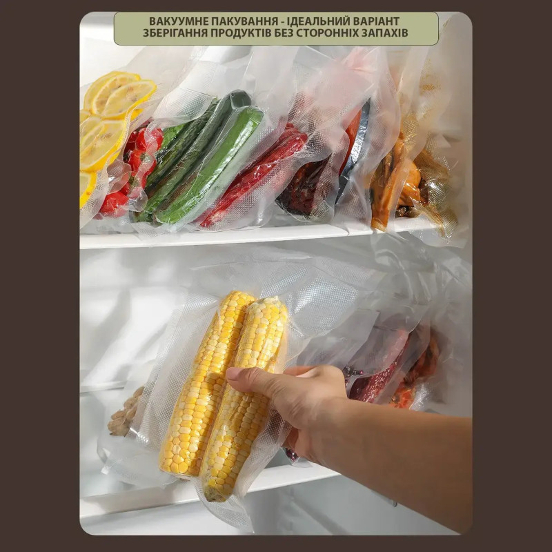 Вакуумний пакувальник побутовий автоматичний апарат для продуктів харчування LY-554 Green