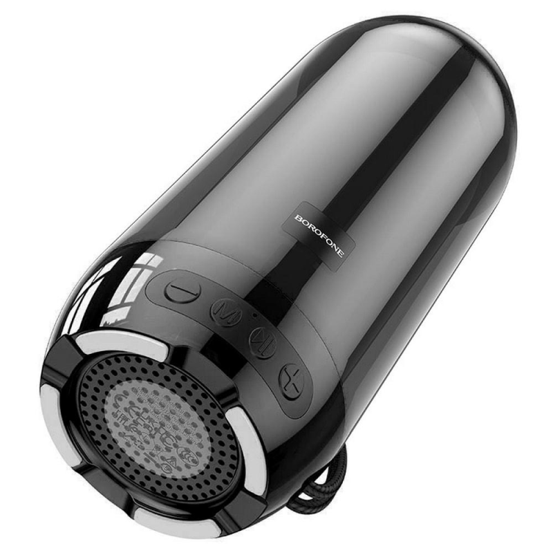 Портативна бездротова колонка Bluetooth 5W FM, LED BOROFONE BR25 Crazy sound Black