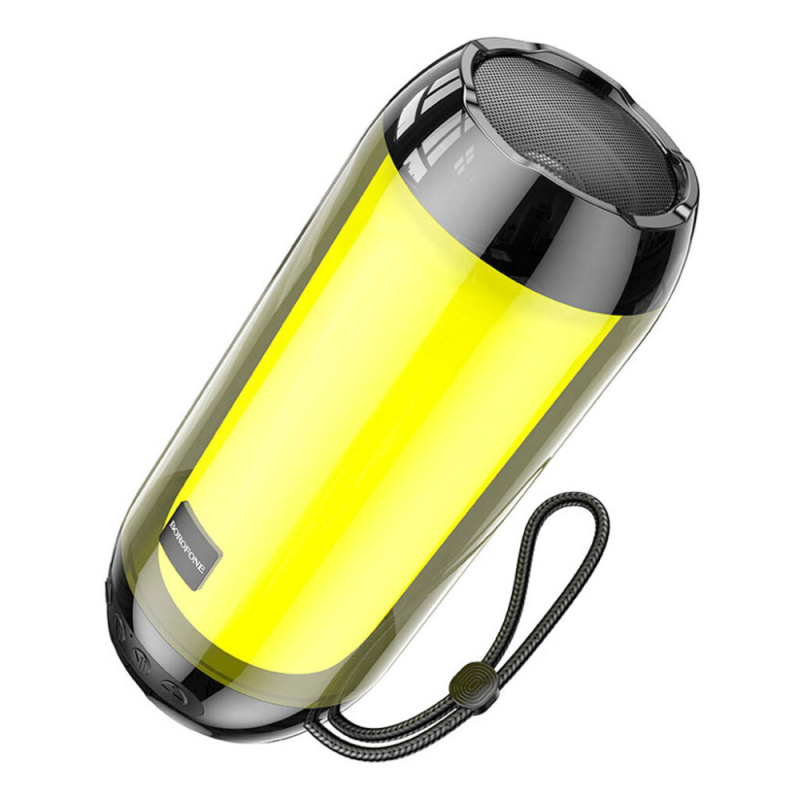 Портативна бездротова колонка Bluetooth 5W FM, LED BOROFONE BR25 Crazy sound Black