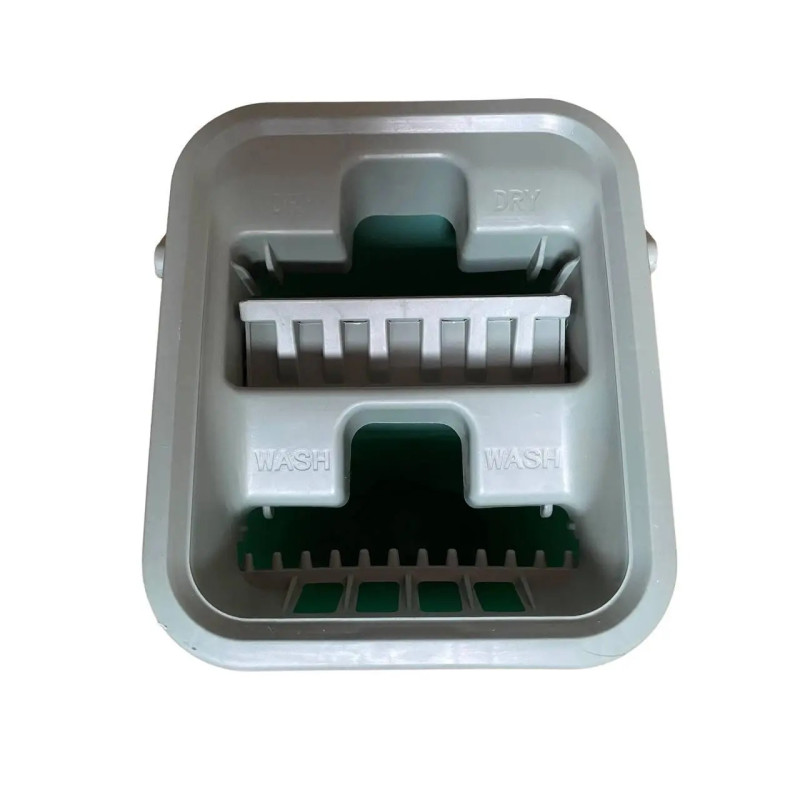 Комплект для прибирання в будинку швабра з автоматичним віджиманням і складною ручкою з відром на 11 л White Комплект для прибирання в будинку швабра з автоматичним віджиманням і складною ручкою з відром на 11 л White