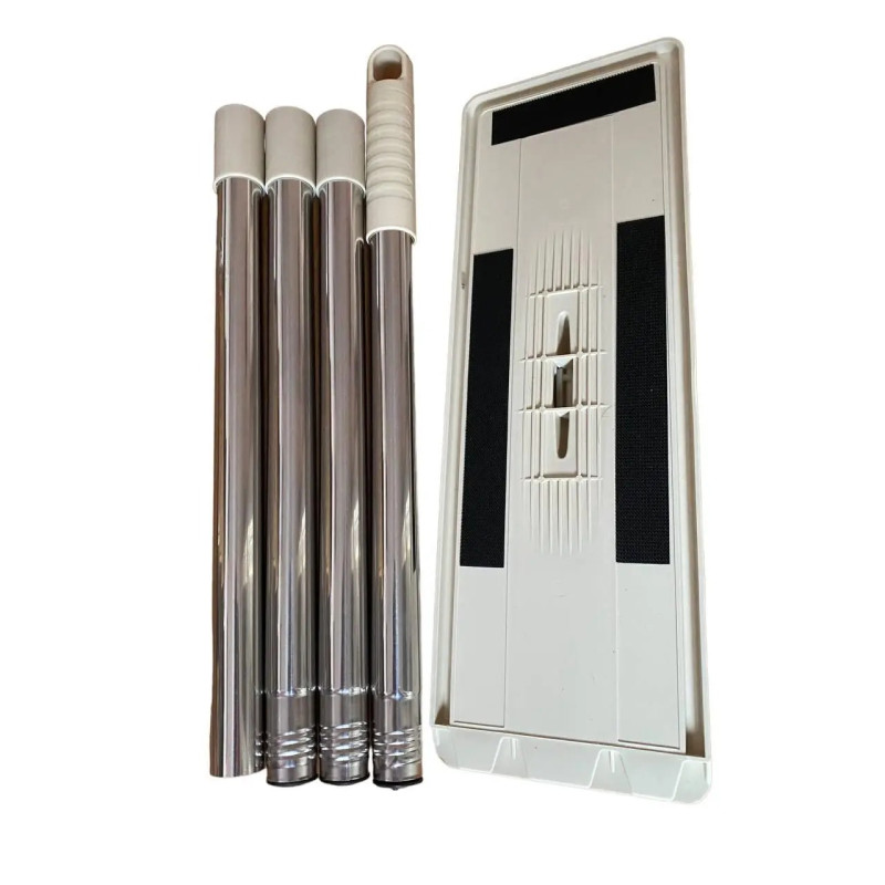 Комплект для прибирання в будинку швабра з автоматичним віджиманням і складною ручкою з відром на 11 л White Комплект для прибирання в будинку швабра з автоматичним віджиманням і складною ручкою з відром на 11 л White