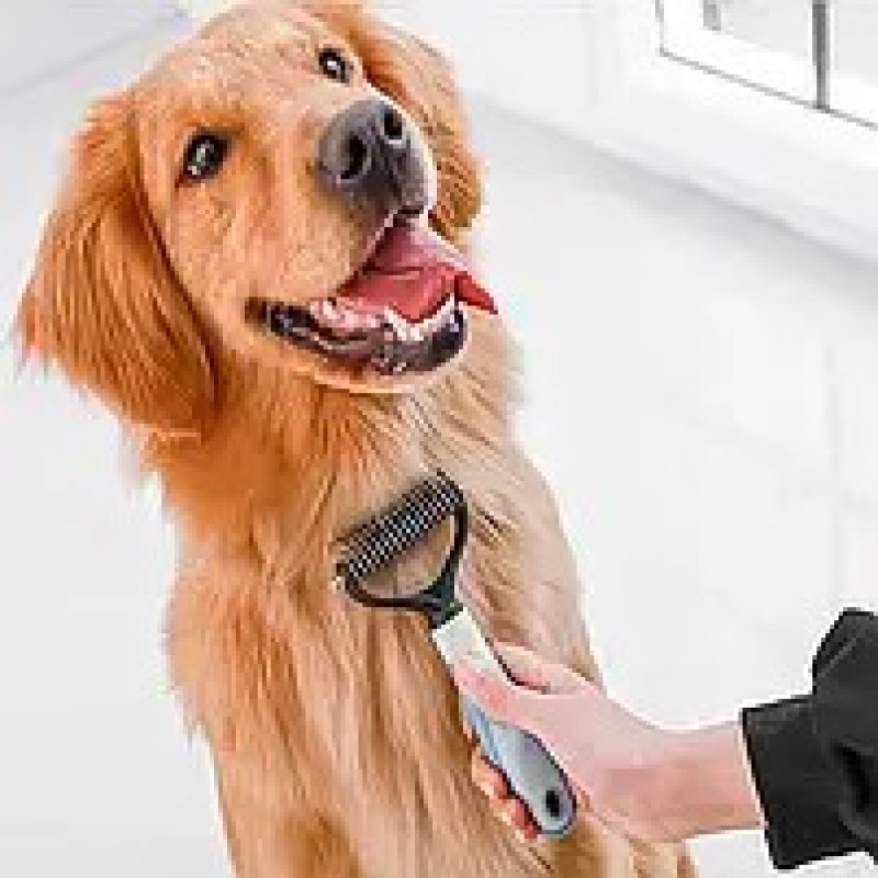 Колтуноріз із широким зубом для котів та собак з нержавіючої сталі та пластику з робочою частиною 95мм Taotaopets 097718 Pink