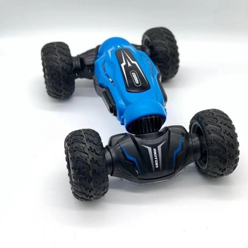 Трукова машинка перевертень радіокерована зі звуковими та світловими ефектами 32х20х7см Hyper Leopard 2 Blue