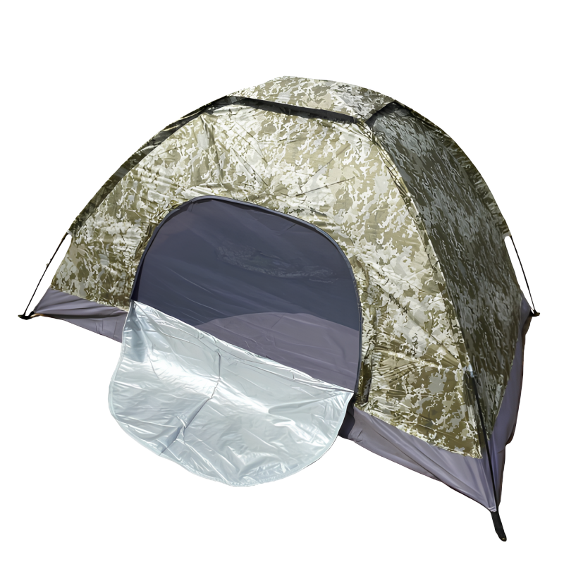 Саморозкладний туристичний автоматичний намет 4-х місний 2 х 2,5 м Camouflage