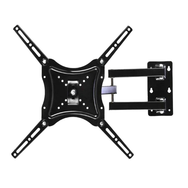 Поворотний кронштейн до 50 кг кріплення телевізора 14″-55″ на стіну HDL-117B-2 Black