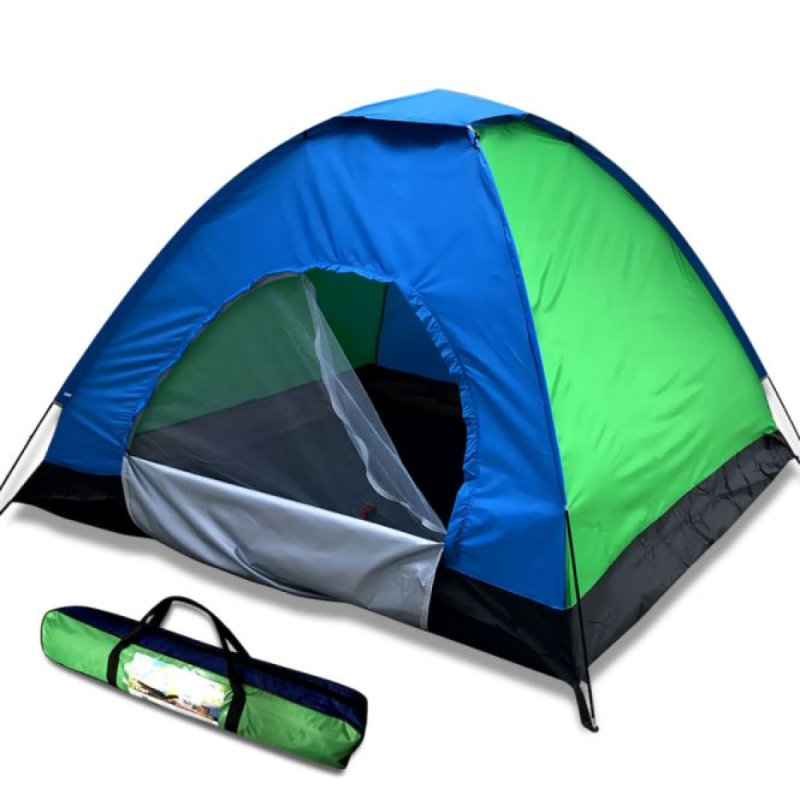 Туристичний намет автоматичний універсальний 2-х місний 2.05 х 1.6 м Tent Blue with green