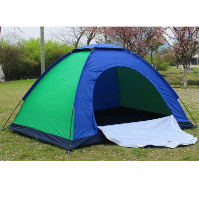 Туристичний намет автоматичний універсальний 2-х місний 2.05 х 1.6 м Tent Blue with green