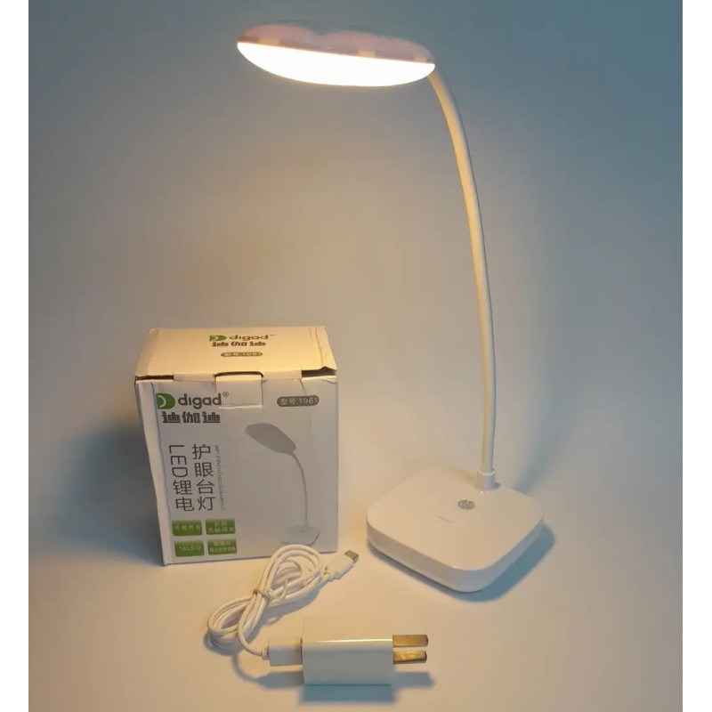 Настільна лампа з регулюванням яскравості сенсорний вимикач 3Вт DESEO (1961) White