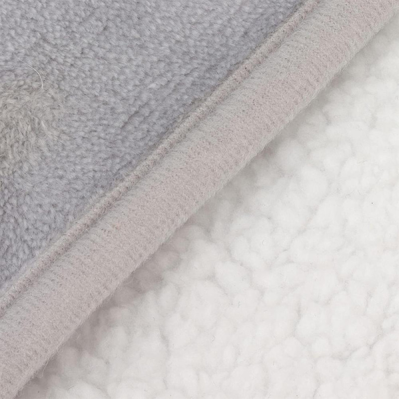 Грілка для ніг з електричним USB підігрівом фланелева 40-50 град Lesko 29875 Gray