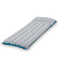 Надувний матрац одномісний для кемпінгу ПВХ до 136кг Intex 67997 184x67x17см Grey/Blue