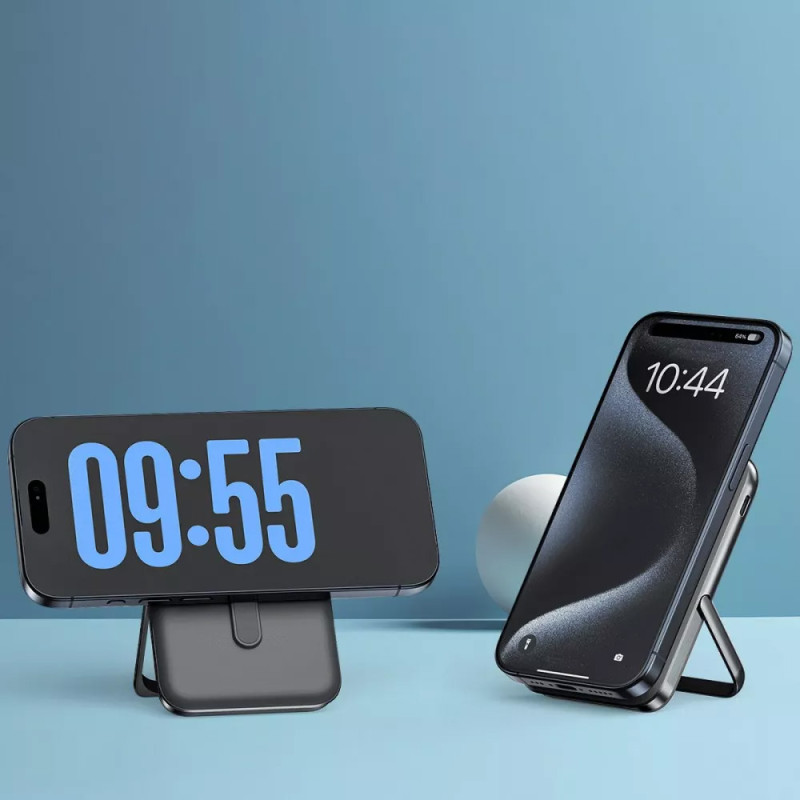 Бездротовий магнітний повербанк 20W 10000mAh з підставкою і бездротова зарядка Proove Knight Dark Gray Бездротовий магнітний повербанк 20W 10000mAh з підставкою і бездротова зарядка Proove Knight Dark Gray