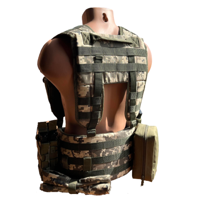 Розвантажувальний пояс з комплектом підсумків тактичний Unloading Belt ремінно-плечова система M (Піксель) розгрузка