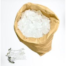 Сировина на 25 свічок, харчовий гідроочищений парафін з приємним запахом Білий