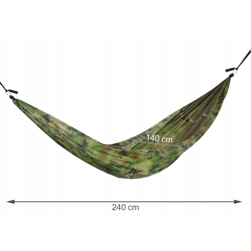 Туристичний гамак з москітною сіткою Hammock Net 17312 (Камуфляж)