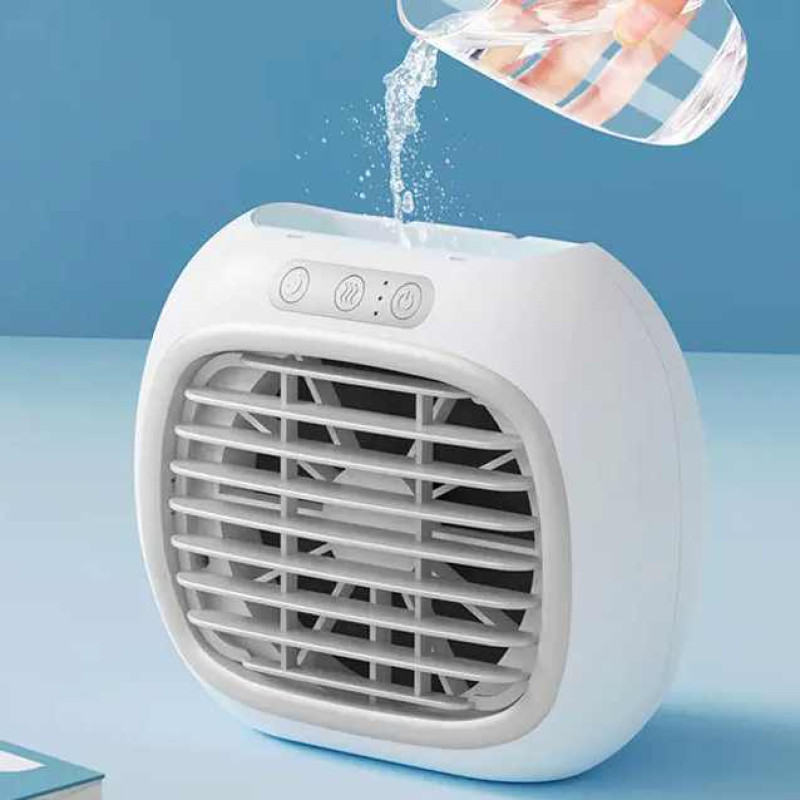 Портативний міні-кондиціонер Fast Air домашній з низьким рівнем шуму 3 швидкості 15 Вт White