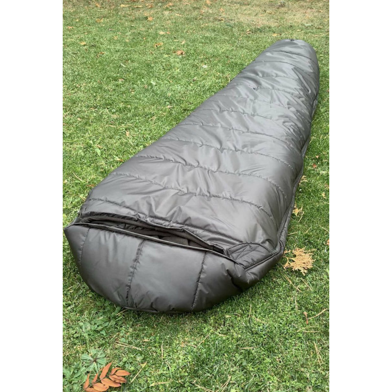 Зимовий спальний мішок - ковдра Fierce Winter до - 15 з капюшоном та чохлом для перенесення (Олива)