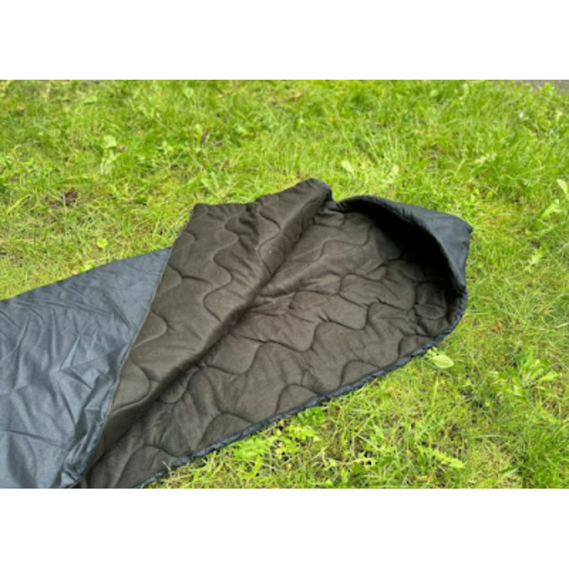 Зимовий спальний мішок - ковдра Fierce Winter до - 15 з капюшоном та чохлом для перенесення (Синій)