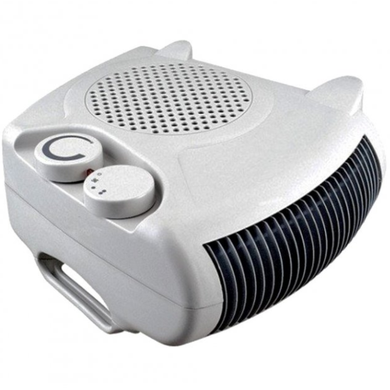 Тепловентилятор Domotec Ceramic 1500 Вт компактний електрообігрівач дуйка White (MS-5903)