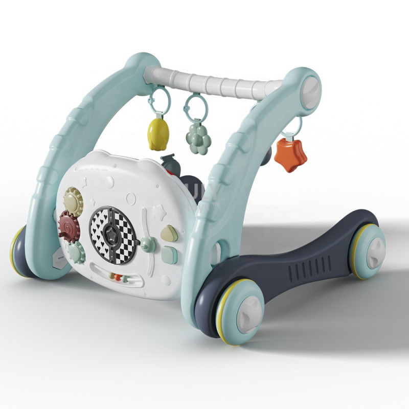 Ходунки з килимком на колесах з музичним центром, бізабордом, піаніно і підсвічуванням Bluetooth підключенням + пульт ДУ