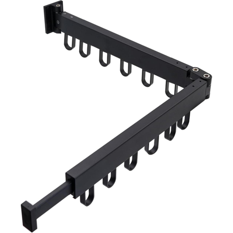 Розкладна настінна вішалка-сушарка Easy Dry 66x23х10х6.5см LS-7829 Black