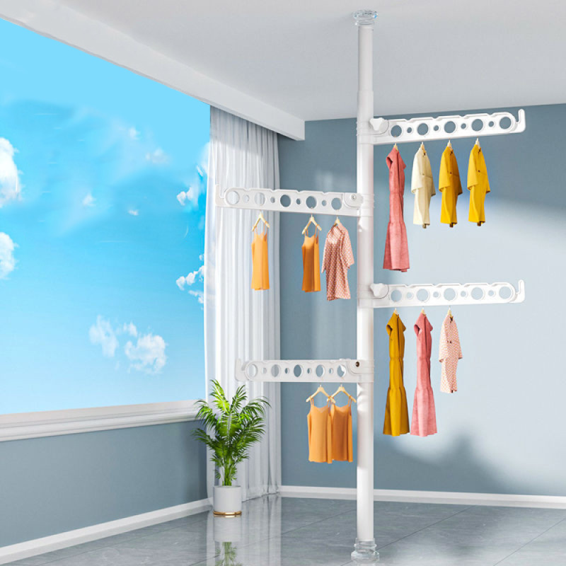 Сушарка для білизни Easy Dry вертикальна регульована від підлоги до стелі ED-1287 White