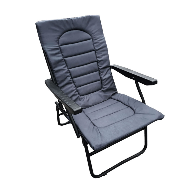 Крісло туристичне розкладне з м'яким наповненням Easy Camping для риболовлі та кемпінгу EC-1488