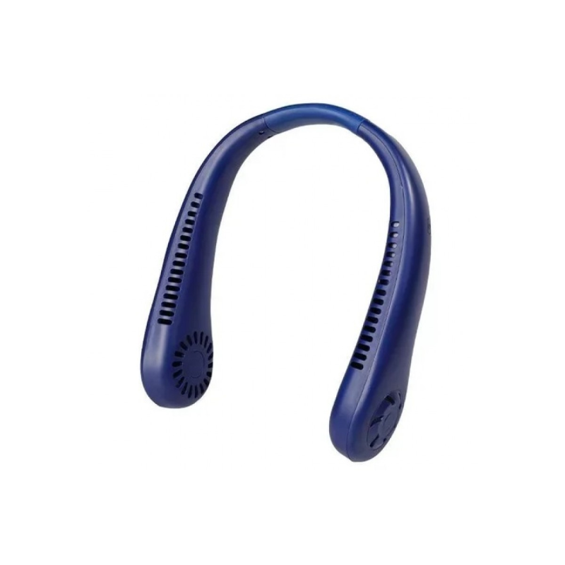 Портативний міні-вентилятор безлопатевий акумуляторний Neck Fun NF-2181 Blue