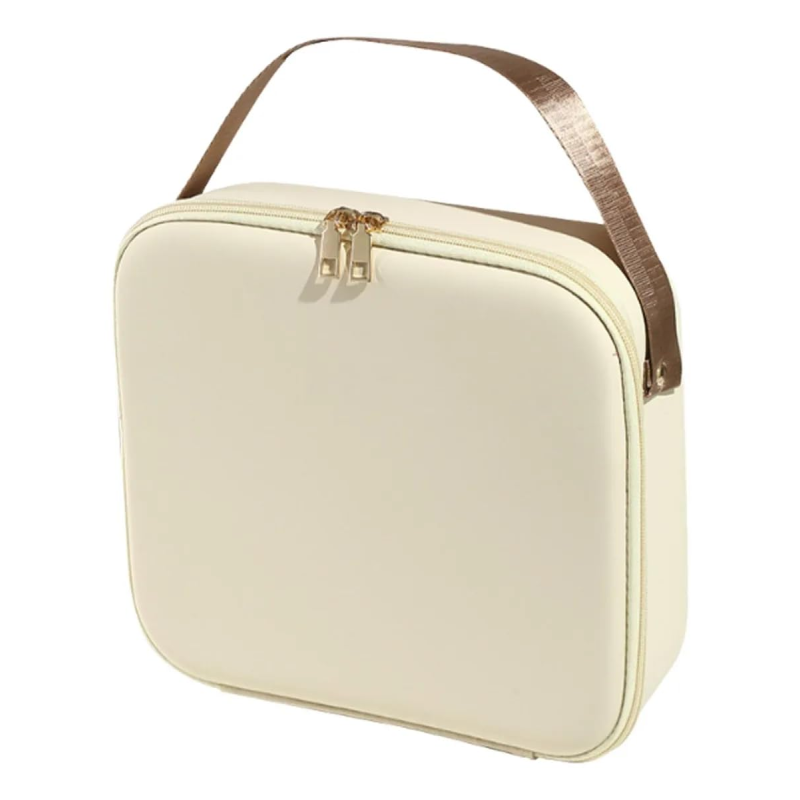 Сумка-органайзер для косметики з дзеркалом і LED-підсвіткою EVA Modern EM-7612 Beige