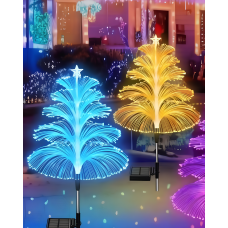 Садовий світильник "Ялинка" із 2 штук на акумуляторі з солн.панелью на 8 режимів NC-7818