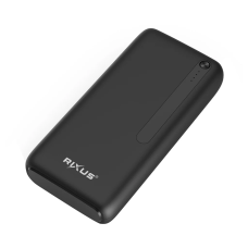Павербанк Power Bank 30000mAh 2хUSB 1хType-C с быстрой зарядкой 22.5W Rixus RXPB38B Black