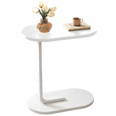 Приліжковий столик 28×45×60см з дерев'яною стільницею наддиванний Modern Table MT-7801