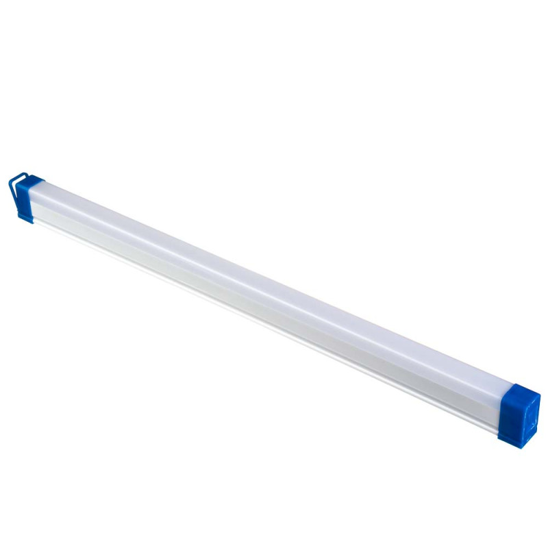 Світлодіодна Led лампа-ліхтар 50 см 100 Вт акумуляторний 3600 мАг з магнітом, петлею, USB зарядка SENDL AY-T5DG White