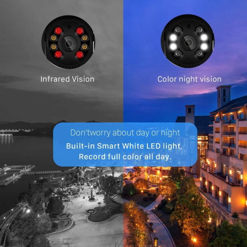 Камера відеоспостереження вулична PTZ WiFi Outdoor Camera ICSEE 3MP Білий