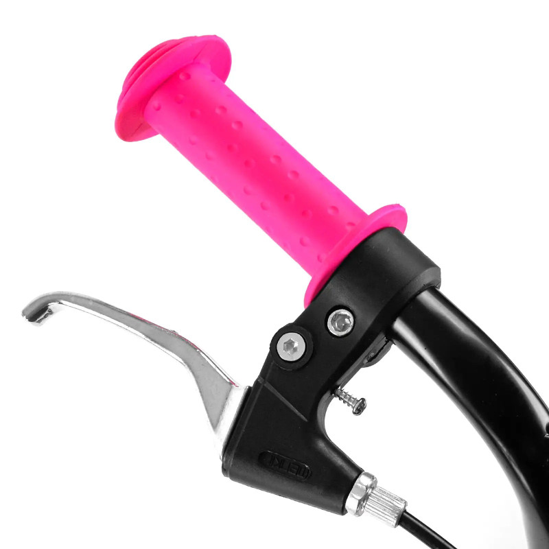 Самокат міський двоколісний з великими надувними колесами 12" для дітей від 3 років Corso JT 47117 Рожевий/Чорний Самокат міський двоколісний з великими надувними колесами 12" для дітей від 3 років Corso JT 47117 Рожевий/Чорний