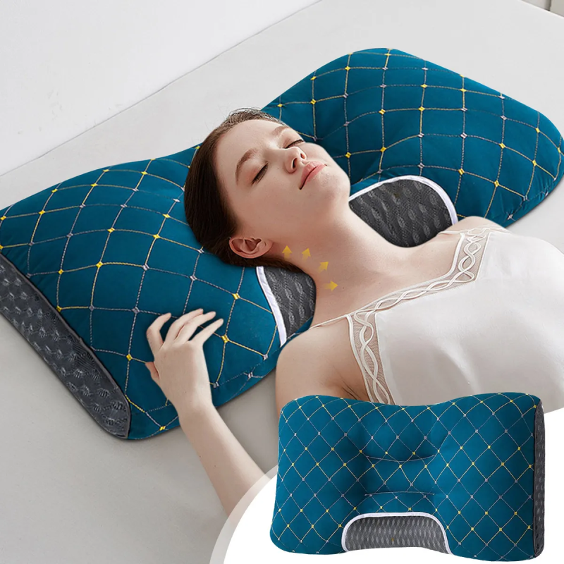 Ортопедична подушка 70х45см для сну з анатомічною підтримкою шиї та голови Pillow Libre 02 Blue Ортопедична подушка 70х45см для сну з анатомічною підтримкою шиї та голови Pillow Libre 02 Blue
