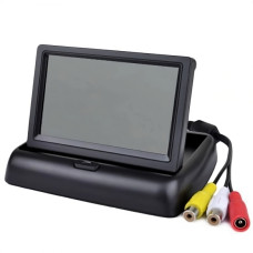 Автомобільний монітор складний для камери заднього виду Terra Color TFT 4.3" 480*234 Black