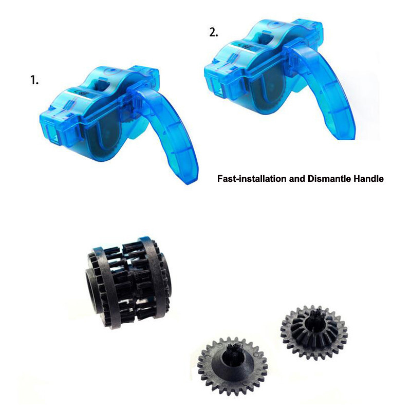 Комплект инструментов универсальный набор для чистки велосипеда с щетками West Biking 0719239 Yellow