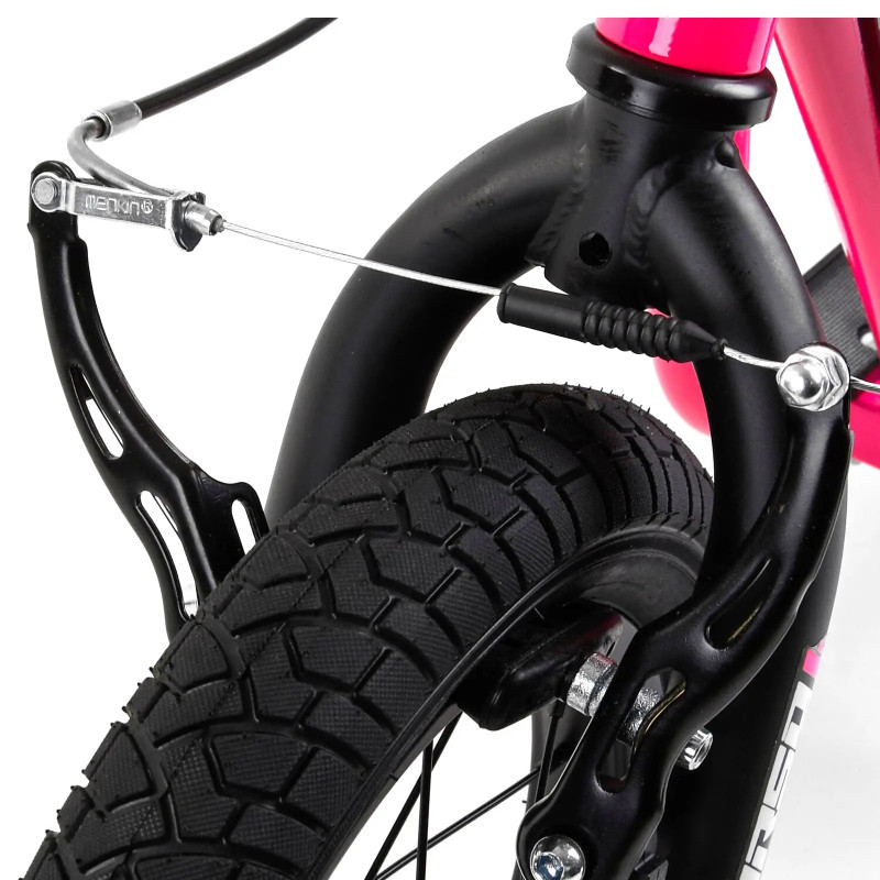 Самокат міський двоколісний з великими надувними колесами 12" для дітей від 3 років Corso JT 47117 Рожевий/Чорний Самокат міський двоколісний з великими надувними колесами 12" для дітей від 3 років Corso JT 47117 Рожевий/Чорний