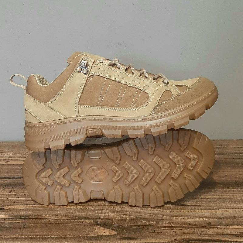 Кросівки тактичні чоловічі Light Tactic шкіряні демісезонні 40 розмір 26 см з адаптивними устілками Пегас Коричневий